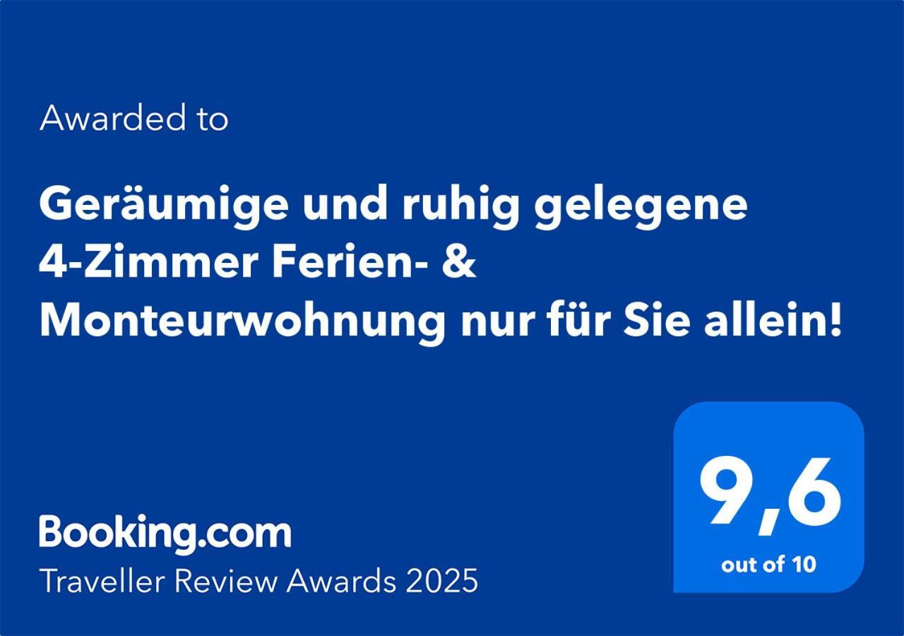 4 Zimmer Geraeumige Und Ruhig Gelegene Ferien- Und Monteurwohnung Nur Fuer Sie Allein Aujvari Vermietungen Spiegelberg Esterno foto